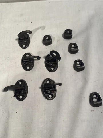 Cast iron Shutter Latches Old Vintage Antique Hardware NOS Salvage Cover