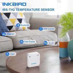 Inkbird Bluetooth Datenlogger Messen nur Temperatur Wein Honig Lagerung C/F TH2 - Bild 1 von 8