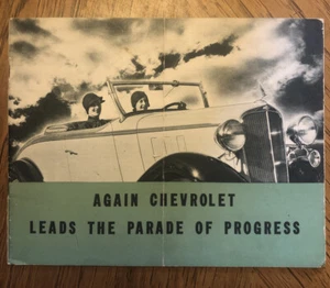 Otra vez Chevrolet lidera el desfile del progreso, folleto de venta de los años 30  - Imagen 1 de 4