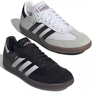 Adidas Samba Adult Unisex Mens Womens Indoor Soccer Shoes White Black All Sizes - Picture 1 of 16