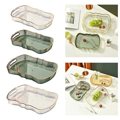 Acrylic Serving Tray Versatile Vanity Tray for Office Coffee Table Bedroom - Image 1 of 2