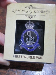 WW1 Royal Australian Navy Next of Kin Badge New for medal mount extra - Picture 1 of 2