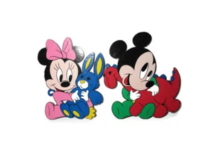 Decorazione da parete vintage Disney Baby Minnie Topolino con supporto in cartone 10" x 7,5" - Foto 1 di 12