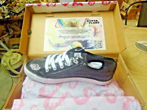 NWOB GF Gotta Flurt Disco II Black Sequence Tennis Shoes-Size 7-1/2 Super Cute! - Picture 1 of 5