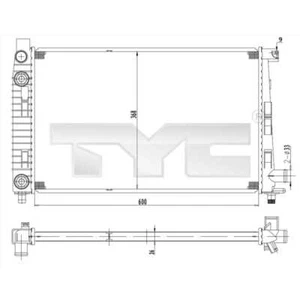 TYC Radiador Refrigeración Para Mercedes-Benz Clase A W168 Vaneo 414 1.9 - Imagen 1 de 1