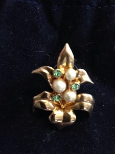 Swarovski Ohrringe Blume signiert - Bild 1 von 1