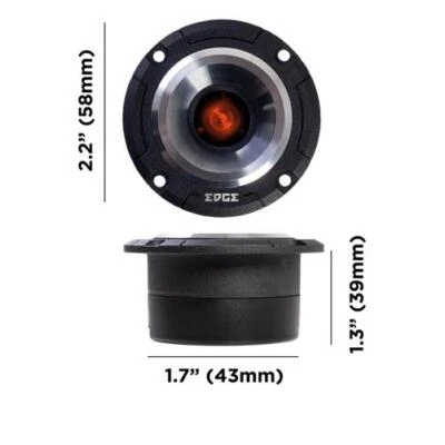 Edge EDSPRO22T Street Series 2.2 Inch 1 Way Bullet Tweeter in Pairs 115 W RMS - Image 1 of 4