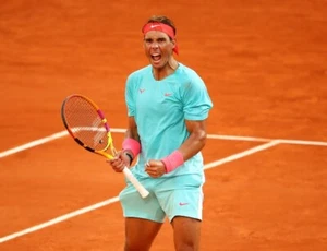 ● RARE RAFA NADAL FRENCH OPEN 2020 TENNIS BLUE SHIRT NIKE SIZE MEN'S ADULT XXL ● - Picture 1 of 13