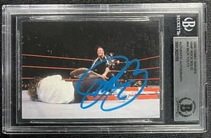 MANKIND MICK FOLEY SIGNED 2000 COMIC IMAGES NO ROCK SOLID CHAIR CARD BECKETT 703 - Picture 1 of 2