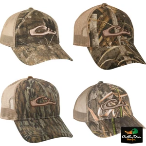 DRAKE WATERFOWL SYSTEMS CAMO MESH BACK BALL CAP HAT RAISED LOGO - Picture 1 of 20