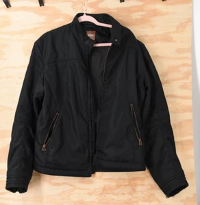 Vintage Hugo Boss Motorcycle Black Jacket Mens M-L - Picture 1 of 15