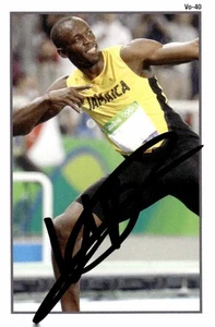 Usain Bolt Signed RARE Olympic Trading Card COA Proof Photo - Picture 1 of 9
