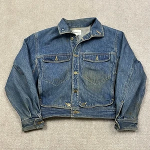 Vintage 80er 90er Marithe Girbaud Denim Jeans Trucker Jacke Herren Small Cropped - Bild 1 von 7
