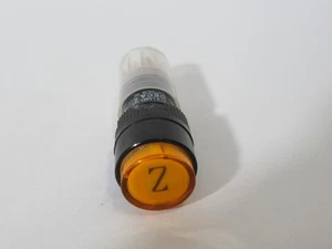 Deca P16-LMR1-1AB-YEL 16mm Momentary Push Button w/Letters 1NO 1NC USED - Picture 1 of 4