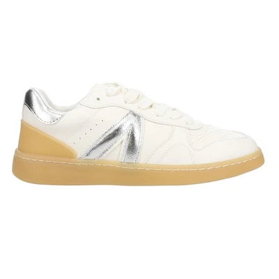 MIA Vesta Metallic Lace Up  Womens White Sneakers Casual Shoes GS1498801-WS - Image 1 of 4