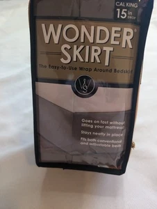 Wrap-Around Wonderskirt California King Bed Skirt in Light Grey - Picture 1 of 8