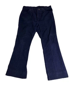 Pantalones de mezclilla vintage Wrangler de pana acampanada campana azul para hombre 34x29 - Imagen 1 de 9