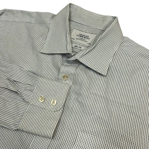 Charles Tyrwhitt Hemd Herren 17,5 35 Slim Fit weiß blau gepunktet Knopfleiste lang - Bild 1 von 8