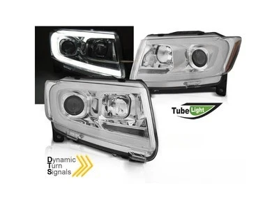 FARI ANTERIORI LED per chrysler jeep grand cherokee 2011-2013 Cromo tube light Foto 1 de 4