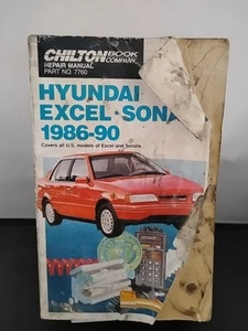 Chilton Hyundai Excel Sonata 1986- 1990 Repair Manual - Picture 1 of 5