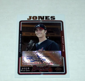 Autógrafo de novato Topps 2005 actualización cromada 232 Beau Jones RC Braves automático - Imagen 1 de 1