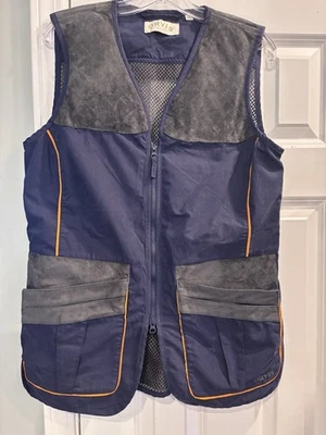 Chaleco de tiro Orvis azul gamuza mediano Foto 1 de 4