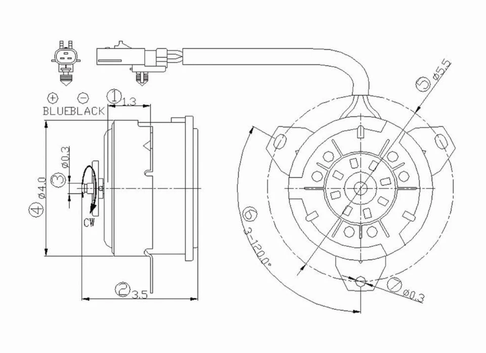 Motor de ventilador de refrigeración de radiador y condensador para Jeep Liberty 02-04 3,7 L sin paquete de remolque Foto 1 de 1