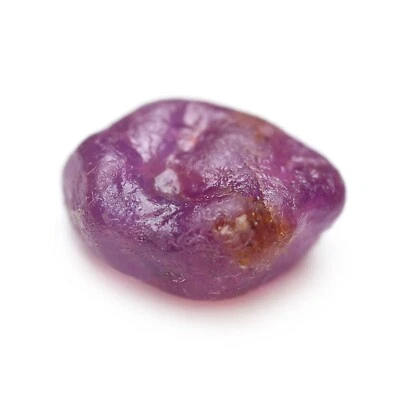 Certified 2.47ct Natural Untreated Purplish Red Ruby Madagascar Rough 8.5x5.9mm - Image 1 of 4