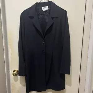 A.BYER Black Button Front Jacket Cardigan Size l black light weight - Picture 1 of 8