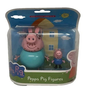 Juego de 2 figuras Peppa Pig Daddy Pig y George Pig edades 3+ - Imagen 1 de 3