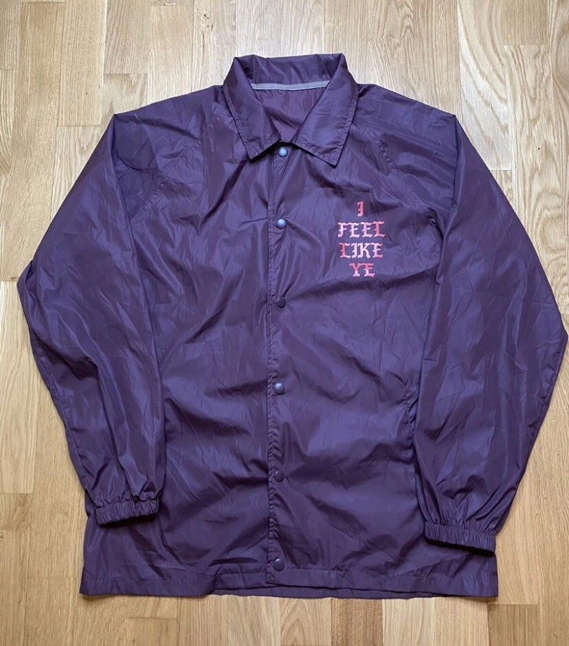 Kanye West Life Of Pablo Coaches Jacket Burgundy Augusta Size L - Image 1 of 4