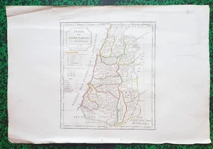 XVIII ème - La Judée N°3 - Belle Carte par Vaugondy & Delamarche 46x31 de 1795 - Picture 1 of 1