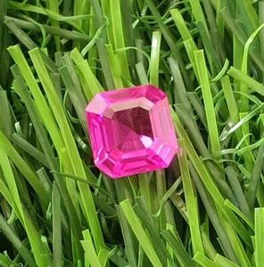 3.36 Ct Flawless Tanzania Pink Spinel Square Cut AAA Quality Loose Gems 8x7.9 MM - Picture 1 of 8