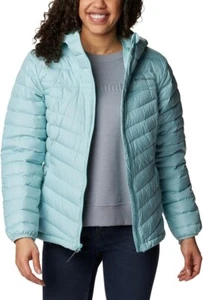 Columbia Women's Westridge Hooded Down Jacket, Aqua Haze, Medium - Picture 1 of 7