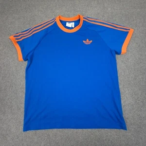 Adidas Shirt Mens 2XLARGE Blue trefoil short sleeve T-shirt originals Size 2XL - Picture 1 of 9