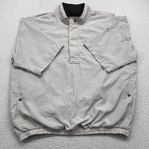 FootJoy DryJoys Jacket Mens 2XL Beige Short Sleeve Golf Performance Windbreaker - Picture 1 of 13