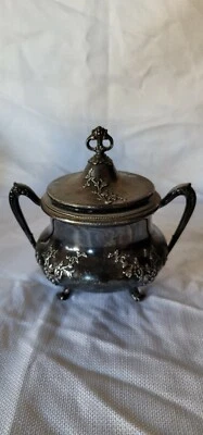 Sugar bowl 'Borgonha' prata Reed&Barton - Imagem 1 de 4