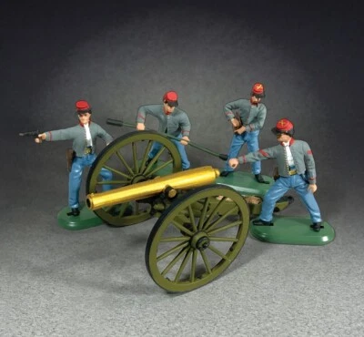 GRAN Bretaña super detalle 52106 cañón napoleón confederado con tripulación de 4 hombres Foto 1 de 3