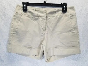 NEW YORK AND COMPANY 7TH AVENUE Womens SIZE 6 Suiting Collection Beige Shorts - Picture 1 of 8