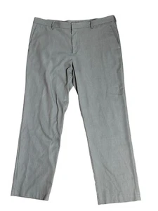 Van Heusen Gray Straight Slacks Size 40 X 32 Dress Pants Polyester Viscose - Picture 1 of 12