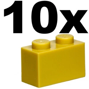 NEW LEGO - BRICKS - 1 x 2 - Tan brick x 10 - 1x2 - Picture 1 of 1