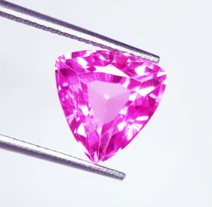 Piedra preciosa suelta de zafiro rosa natural 6,52 quilates con certificación AAA+ trillón de gema de calidad - Imagen 1 de 11