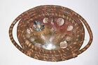 Vintage 1939 NY Worlds Fair Decorative BASKET with SHELLS & FLOWERS