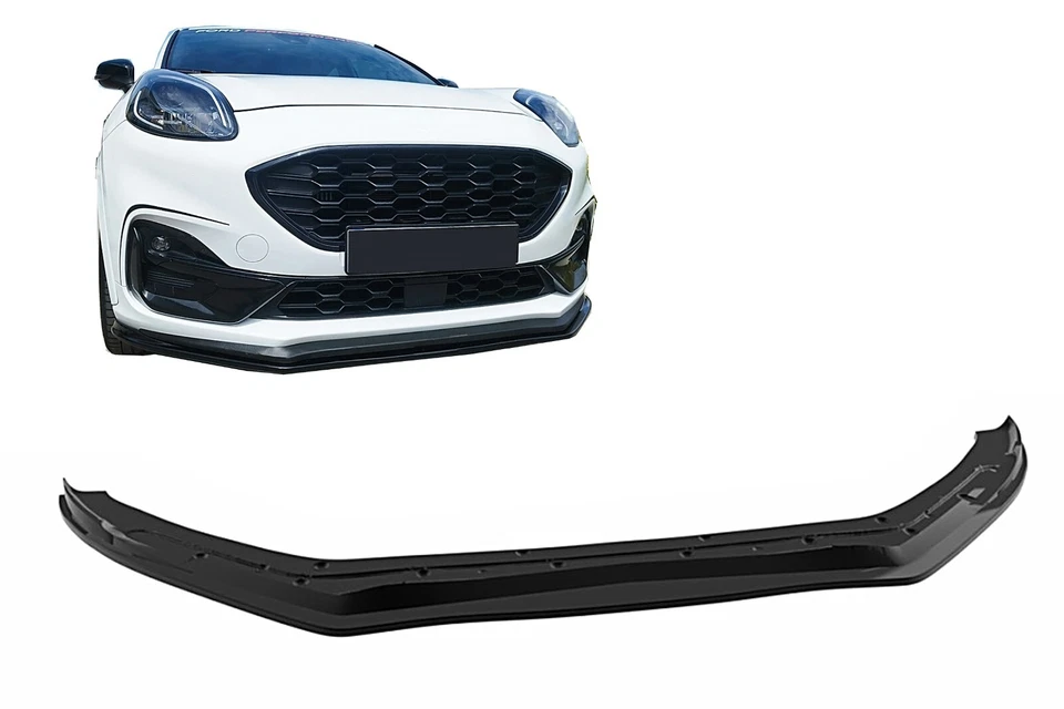 Parachoques Extensión Labio Alerón Spoiler para Ford Puma ST 2019+ Negro - Imagen 1 de 3