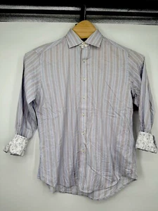ROBERT GRAHAM Men Light Purple Lavender Button Front Long Sleeve Casual Shirt M - Picture 1 of 15