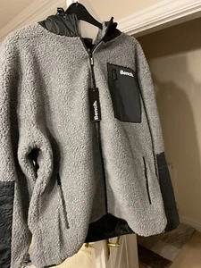 Mens Bench Brecon Zip Through Sherpa Fleece With Hood Size XL NWT - Picture 1 of 7