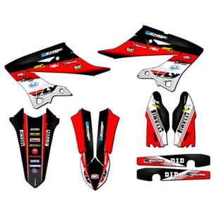 2022-2025 YZ 250 2-STROKE RICOCHET Black Senge Graphics Kit Compatible with - Picture 1 of 10