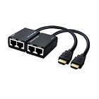 HDMI Converter Sender/Receiver Cat5e CAT6 Cable HD 1080P Video Singal Extender C