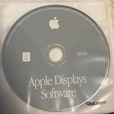 Apple Pantallas Software CD 2.2.2 desde 2002/Excelente Estado Limpio ENVÍO RÁPIDO Foto 1 de 2