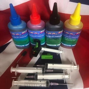 Super kit de recarga para cartuchos de inyección de tinta HP 301 HP301 XL CH561EE CH562EE CH563EE - Imagen 1 de 4